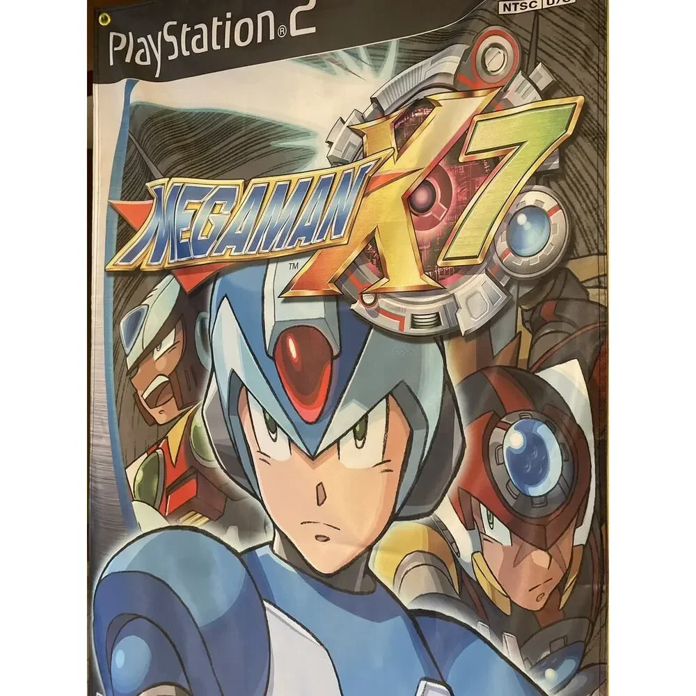 PS2 Mega Man X7 5' Flag Banner Poster / Sony PlayStation 2 Capcom
